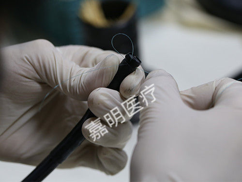 橡皮捆扎過程
